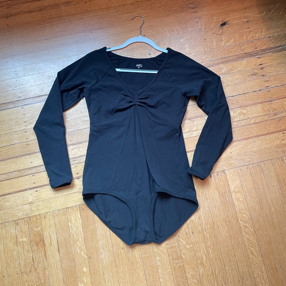 Arq Paloma Bodysuit in Black, 2X